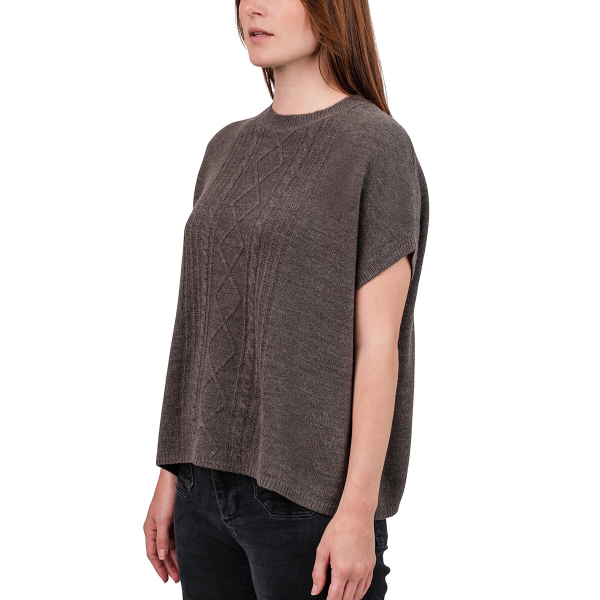 Segments Suéter para Dama Gris Grande