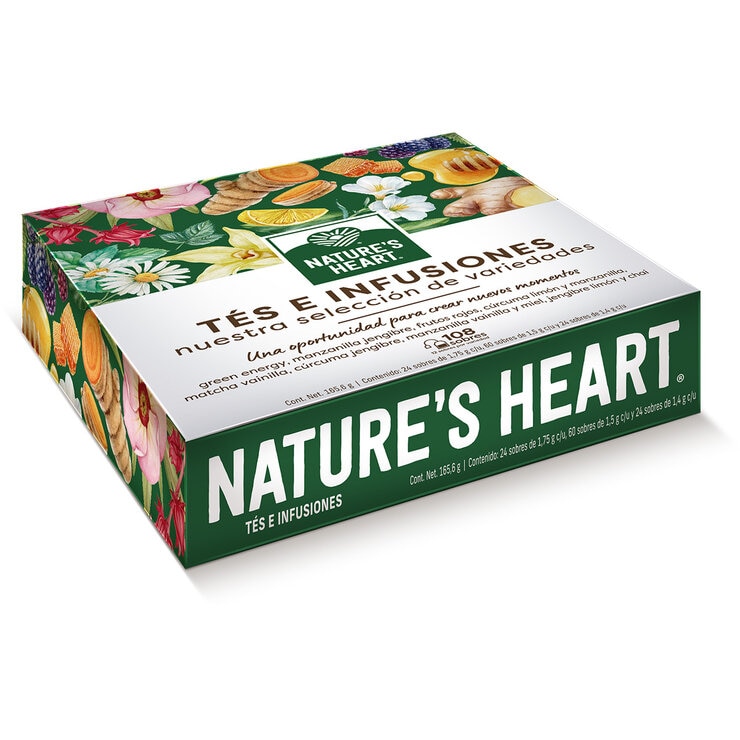 Nature's Heart Cajilla de Tés de Verano 108 pzas Nature's Heart Cajilla de Tés de Verano 108 pzas