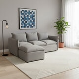 Montbrook Home, Grecia, Sofá Convertible con Otomano