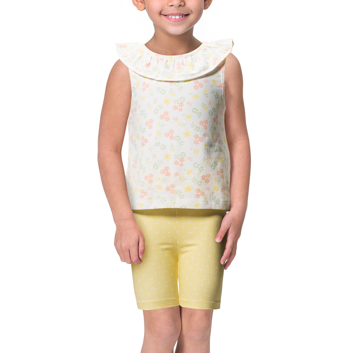 Nicole Miller Conjunto de 6 Piezas para Niños y Niñas Rosa / Verde / Amarillo 7 Años