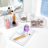 IDesign Organizador de Plástico Reciclado Transparente de 4 Piezas IDesign Organizador de Plástico Reciclado Transparente de 4 Piezas