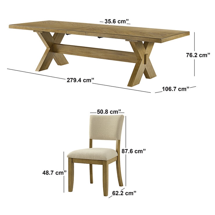 Universal Broadmoore Furniture, Juego de Comedor de 9 piezas Universal Broadmoore Furniture, Juego de Comedor de 9 piezas