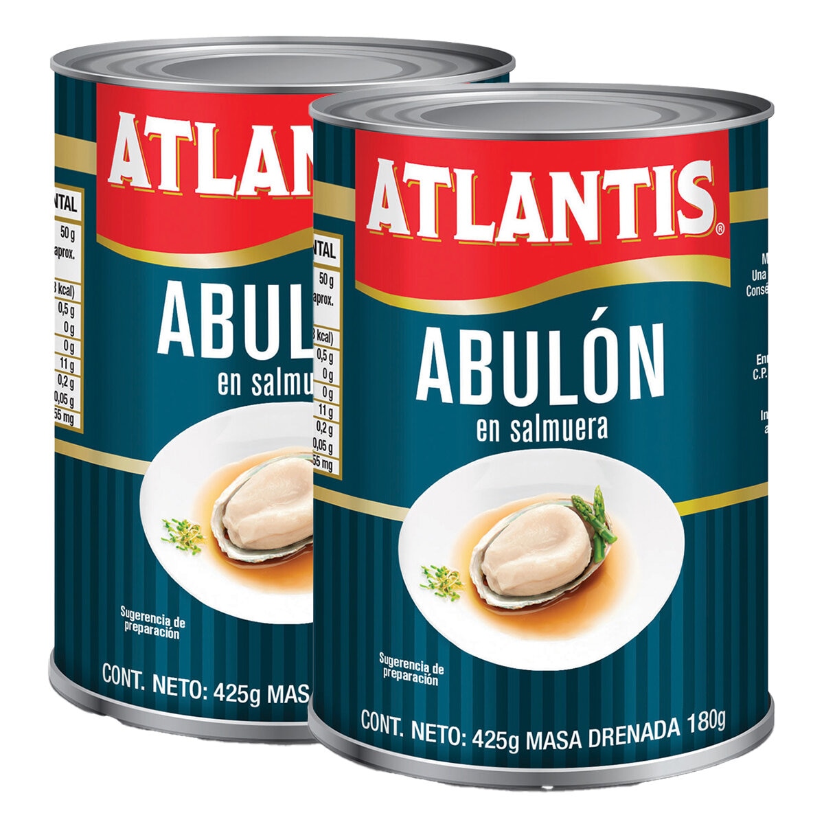 Atlantis Abulón en Salmuera 2 pzas de 425 g