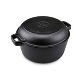 Olla Holándesa de Hierro Forjado 4.7 lt con Tapa Sartén de 26 cm, Westinghouse
