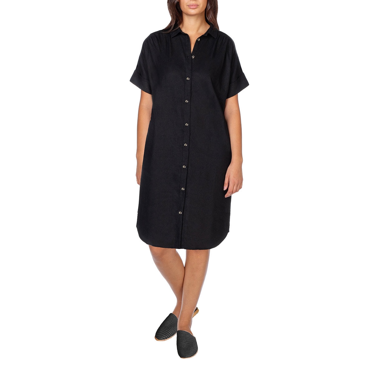 Well Worn Vestido para Dama Negro Grande