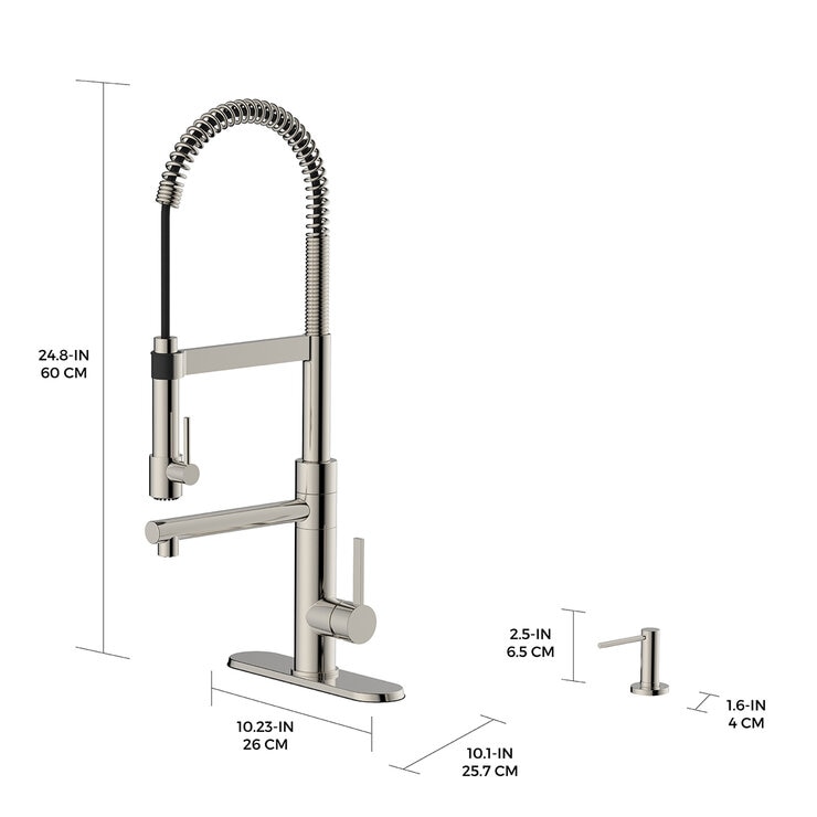 Moorefield, Monomando de Cocina Color Cromo Pulido, Vivant