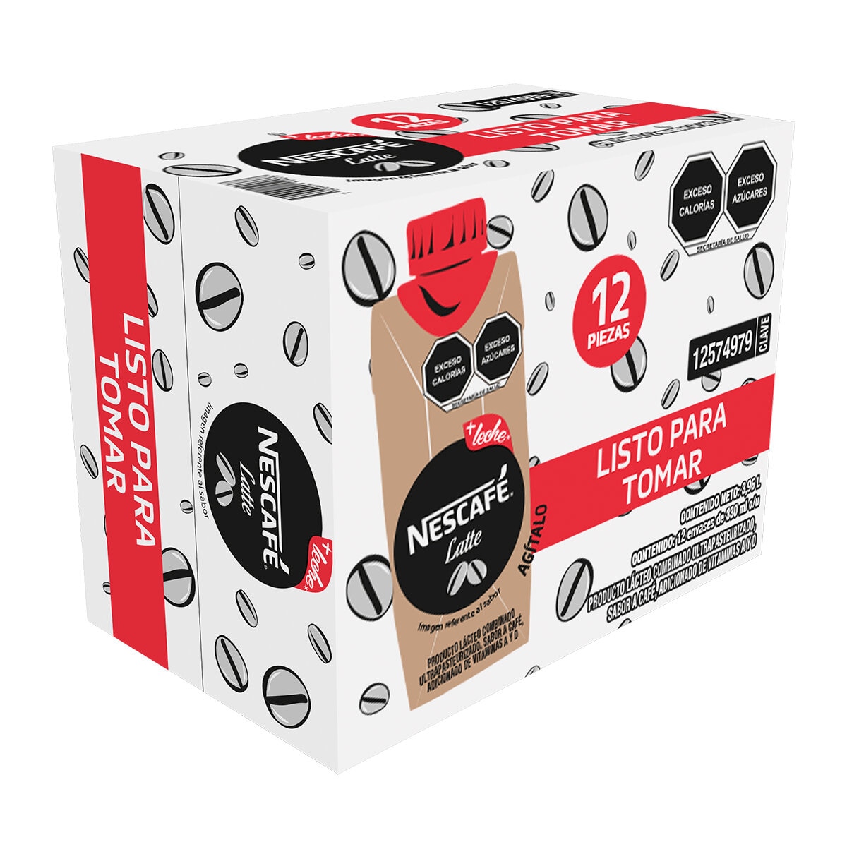 Nescafé Bebida Sabora Café Latte 12 pzs de 330 ml