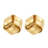 Aretes, Oro Amarillo 14K, Love Knot