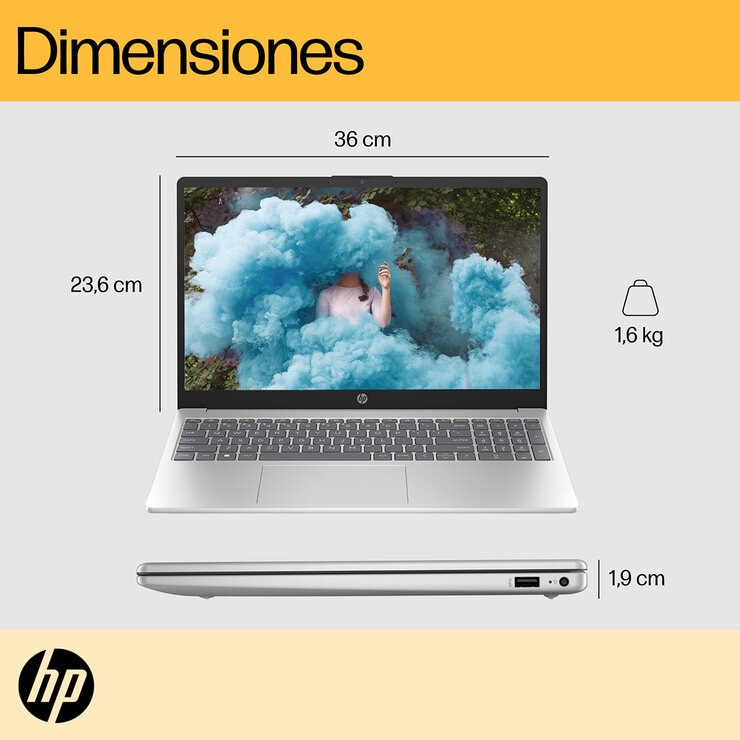 HP 15-fc0234la Laptop 15.6" Full HD AMD Ryzen 3 8GB 512GB