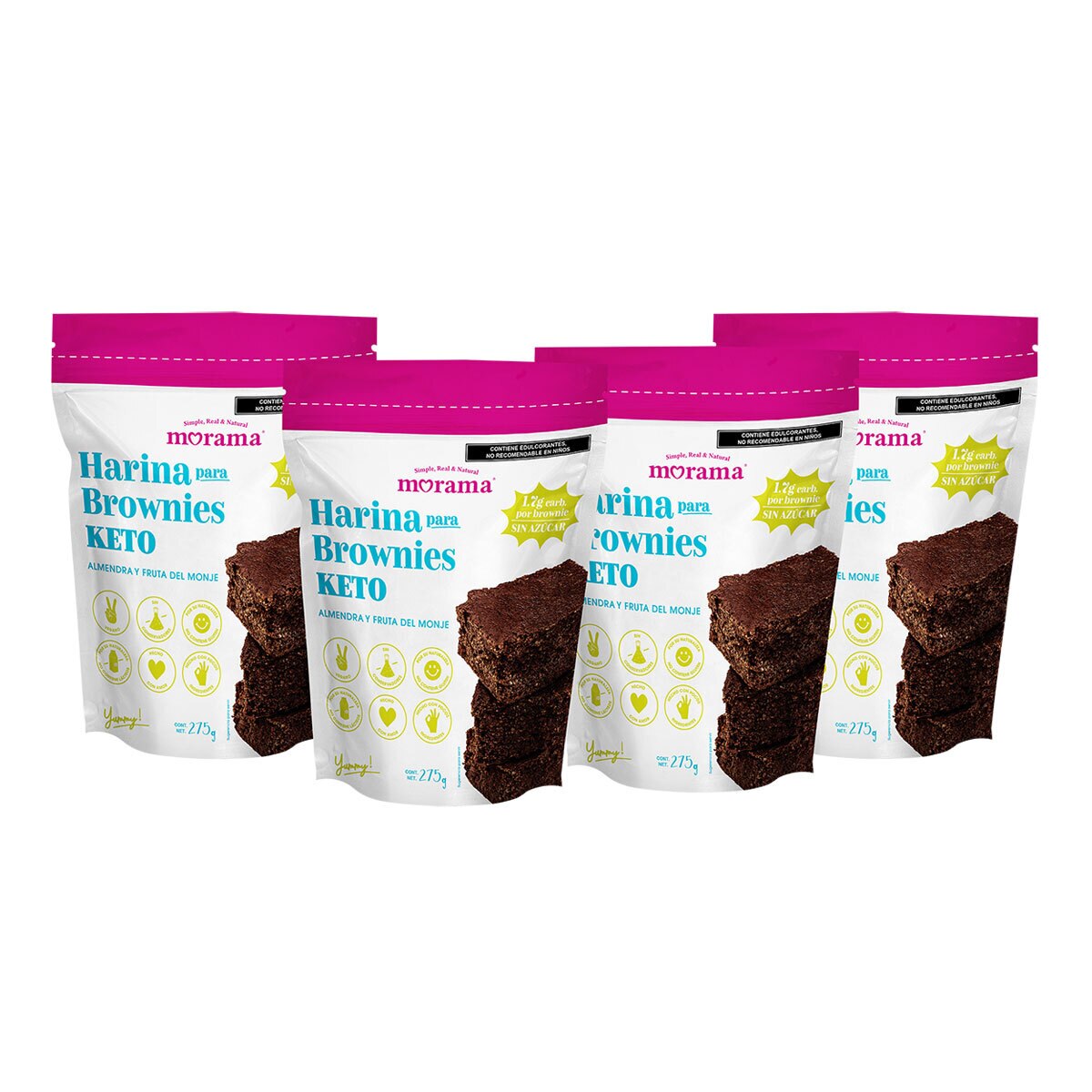 Harina para Brownie Keto, Morama 4 de 275 g Costco México