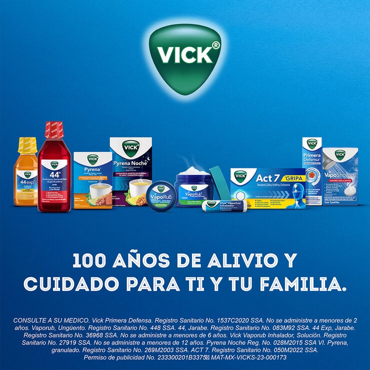 Vick VapoRub Alcanfor, Mentol, Aceite de Eucalipto 3 pzas de 100 g