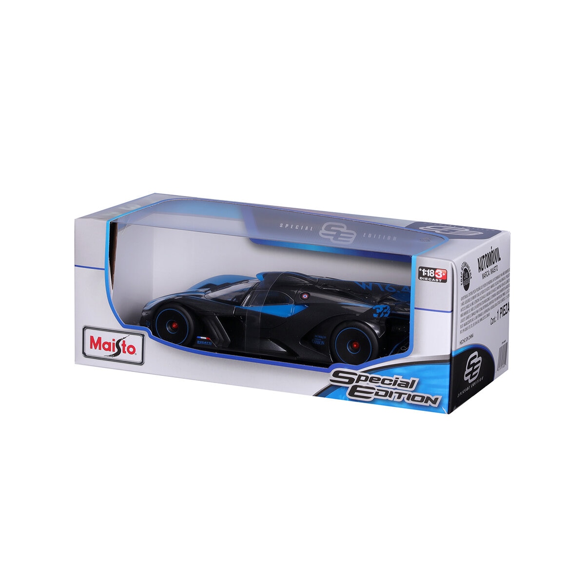 Maisto Autos de Colección Escala 1:18 - Bugatti Bolide Azul