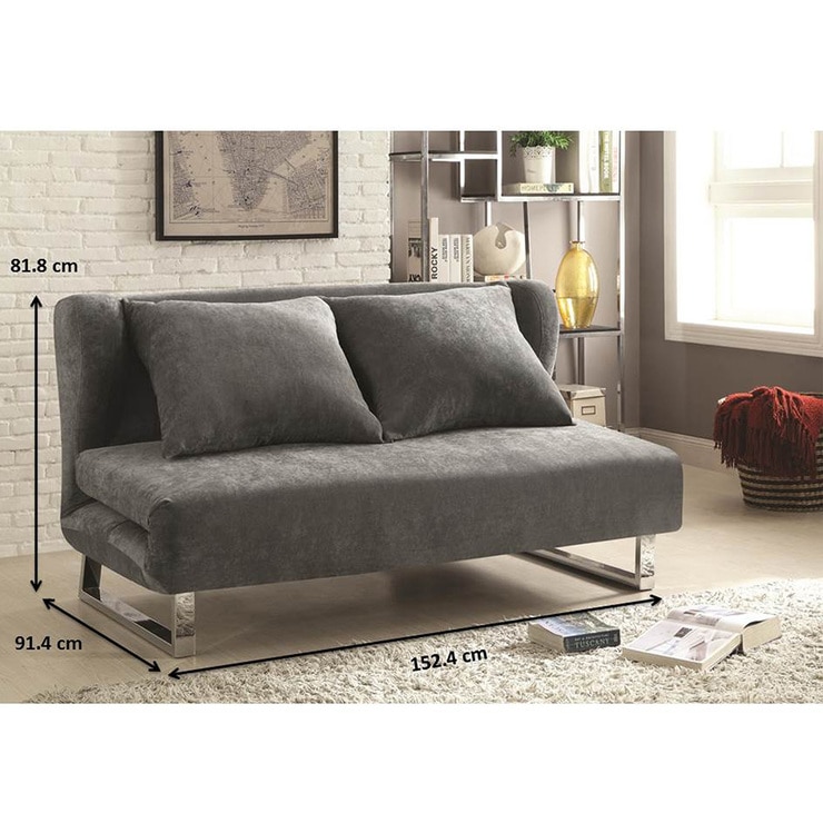 Coaster, Sofá Cama Queen Size, Tela Gris de Microfibra Costco México