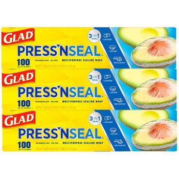 Glad Press'n Seal Plástico Adherente 3 pzas Glad Press'n Seal Plástico Adherente 3 pzas