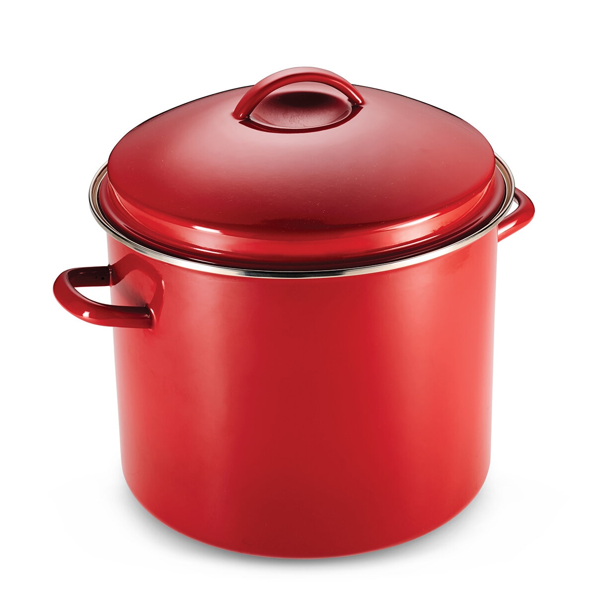 Tramontina Olla con Tapa de 15.1L de Acero Esmaltado