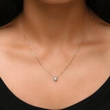 Dije de Diamante Solitario 0.50ctw, Oro Amarillo 14K