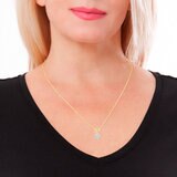 Dije de Diamante Solitario 0.50ctw, Oro Amarillo de 14k