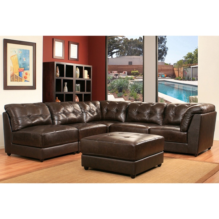 Abbyson Living, Erica, seccional modular, piel | Costco México