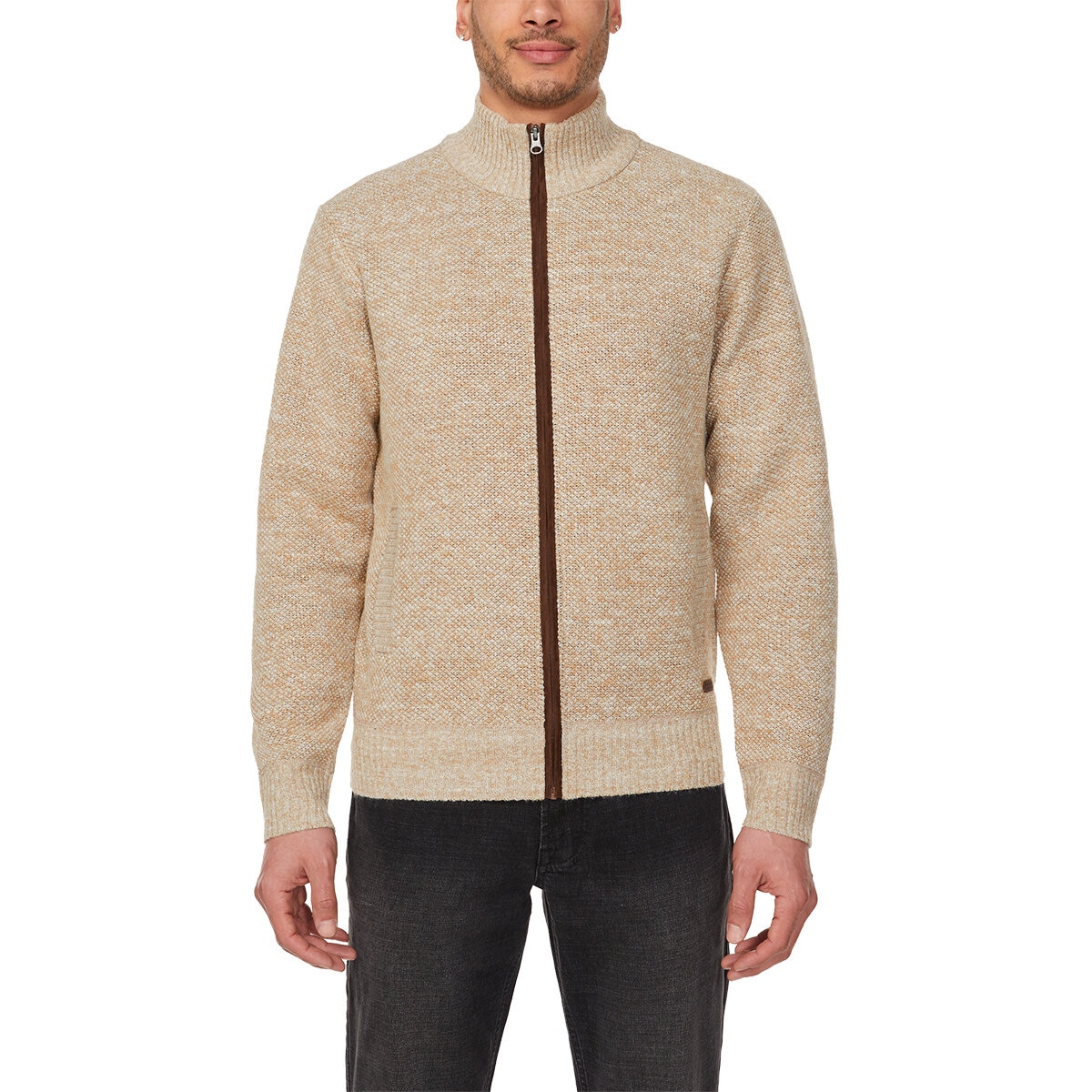 Buffalo David Bitton Suéter para Caballero Café Grande