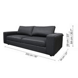 Muebles Liz, Lenox, Sofa Gris Obscuro