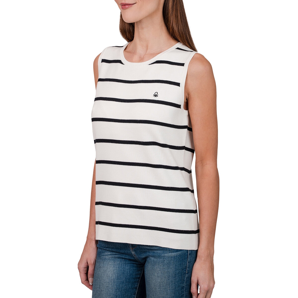 United Colors of Benetton Blusa para Dama Blanco Mediana