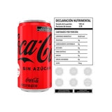 Coca Cola Lata Sin Azúcar 24 pzas de 235 ml