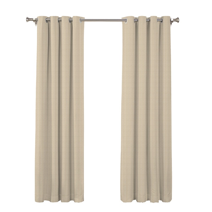 SUN + BLK Cortinas con Bloqueo Total de Luz 132 cm x 241 cm BEIGE
