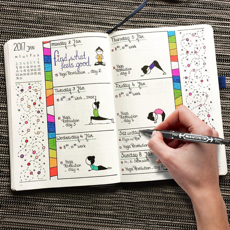 Marcador Permanente de Doble Punta Surtido 8 Pzas