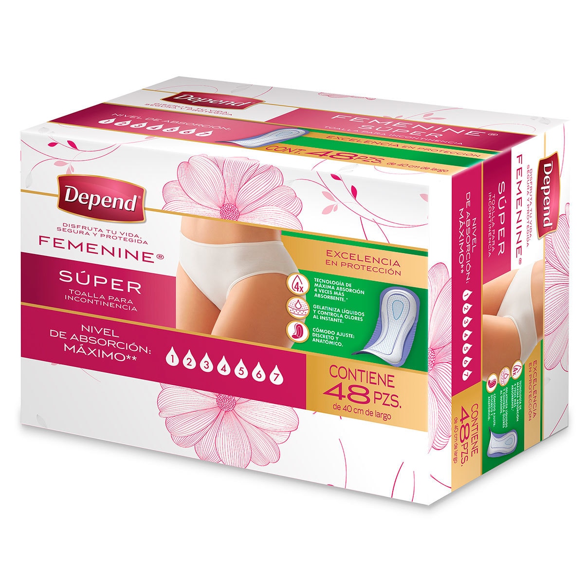 Toallas para Incontinencia, Depend, 48 piezas Costco México