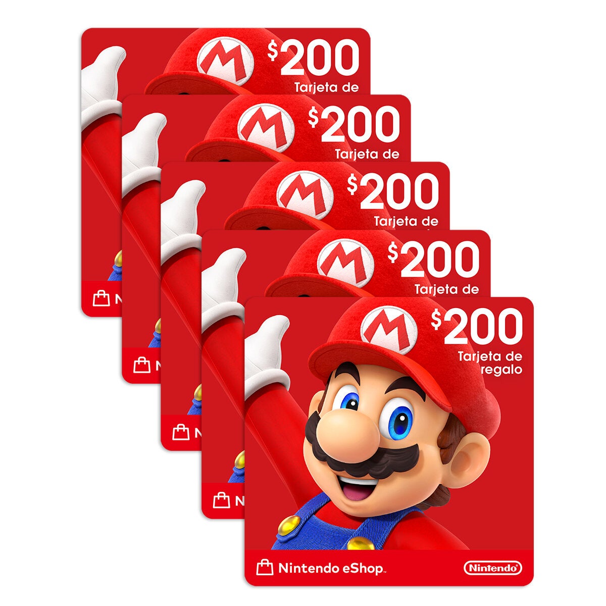 Nintendo Cinco Certificados Digitales de $200 c/u Nintendo Cinco Certificados Digitales de $200 c/u
