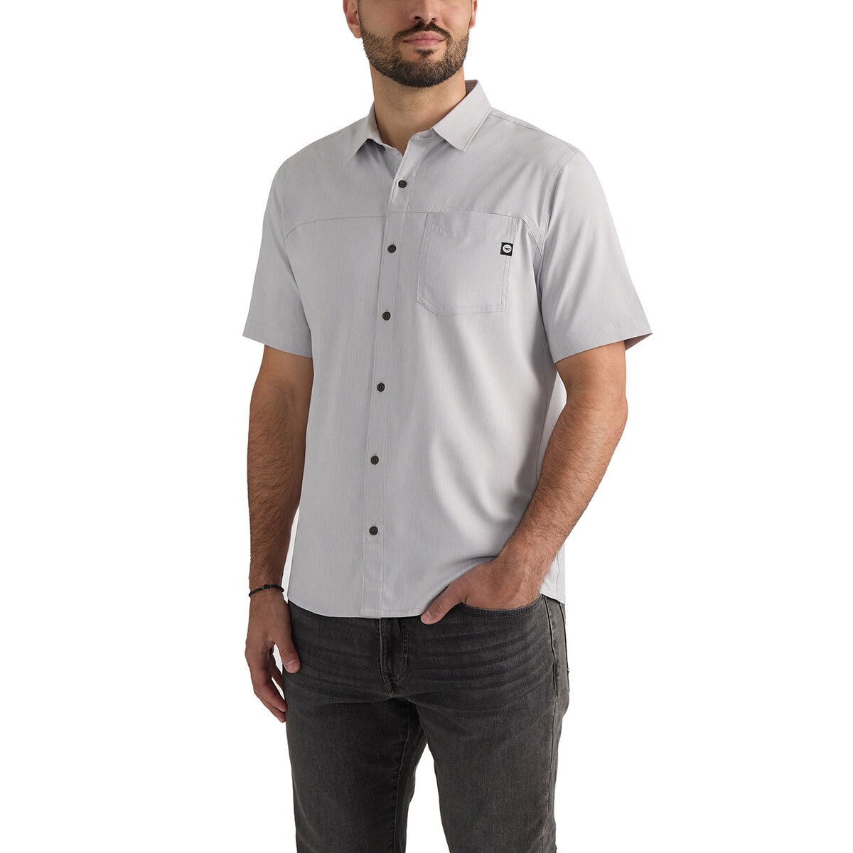 Hi - Tec Camisa para Caballero Gris Extra Grande