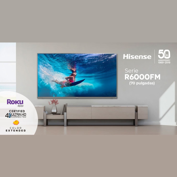 Hisense Pantalla 70" Roku TV LED UHD 4K Costco México