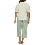 Black Bow Conjunto de Pijama para Dama Verde Extra Grande