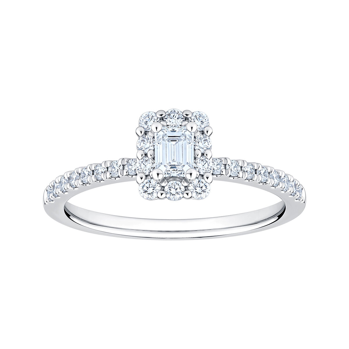 Anillo Nupcial de Diamantes 0.50ctw, Oro Blanco 14K