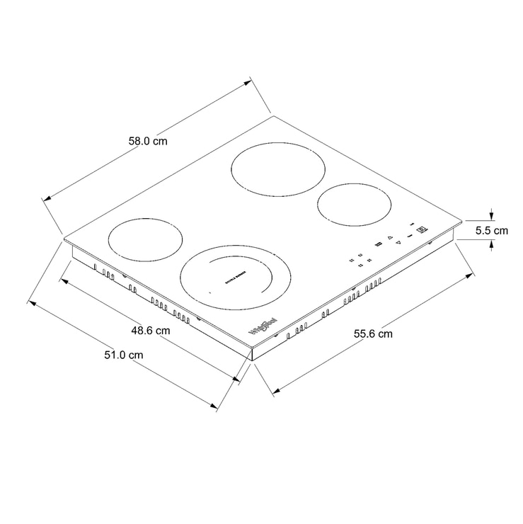 Whirlpool Parrilla eléctrica 24"