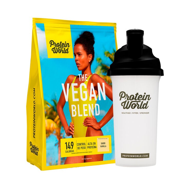  Protein World Proteína Vegana en Polvo Sabor Vainilla 1.2 kg 