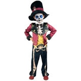 Disfraz de Catrina para Niñas, Amarillo 8 años