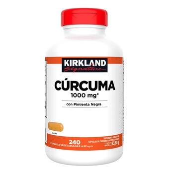 Kirkland Signature Cúrcuma 1000 mg con Pimienta Negra 240 Cápsulas