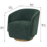 Henredon, Silla Giratoria de Bouclé