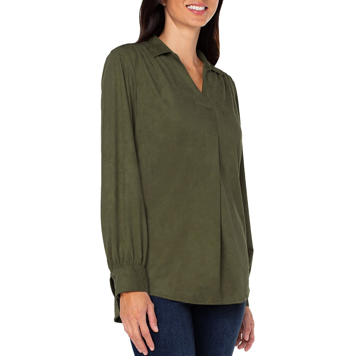 Matty M Blusa para Dama Verde Mediana