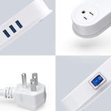 Bestek, Tira Alimentación USB de Viaje MRJ2002 Bestek, Tira Alimentación USB de Viaje MRJ2002