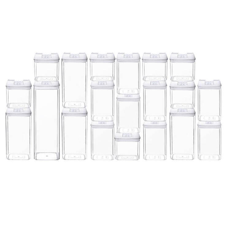 AG, Contenedores de Alimentos con Tapa Hermética, Set de 20 Piezas