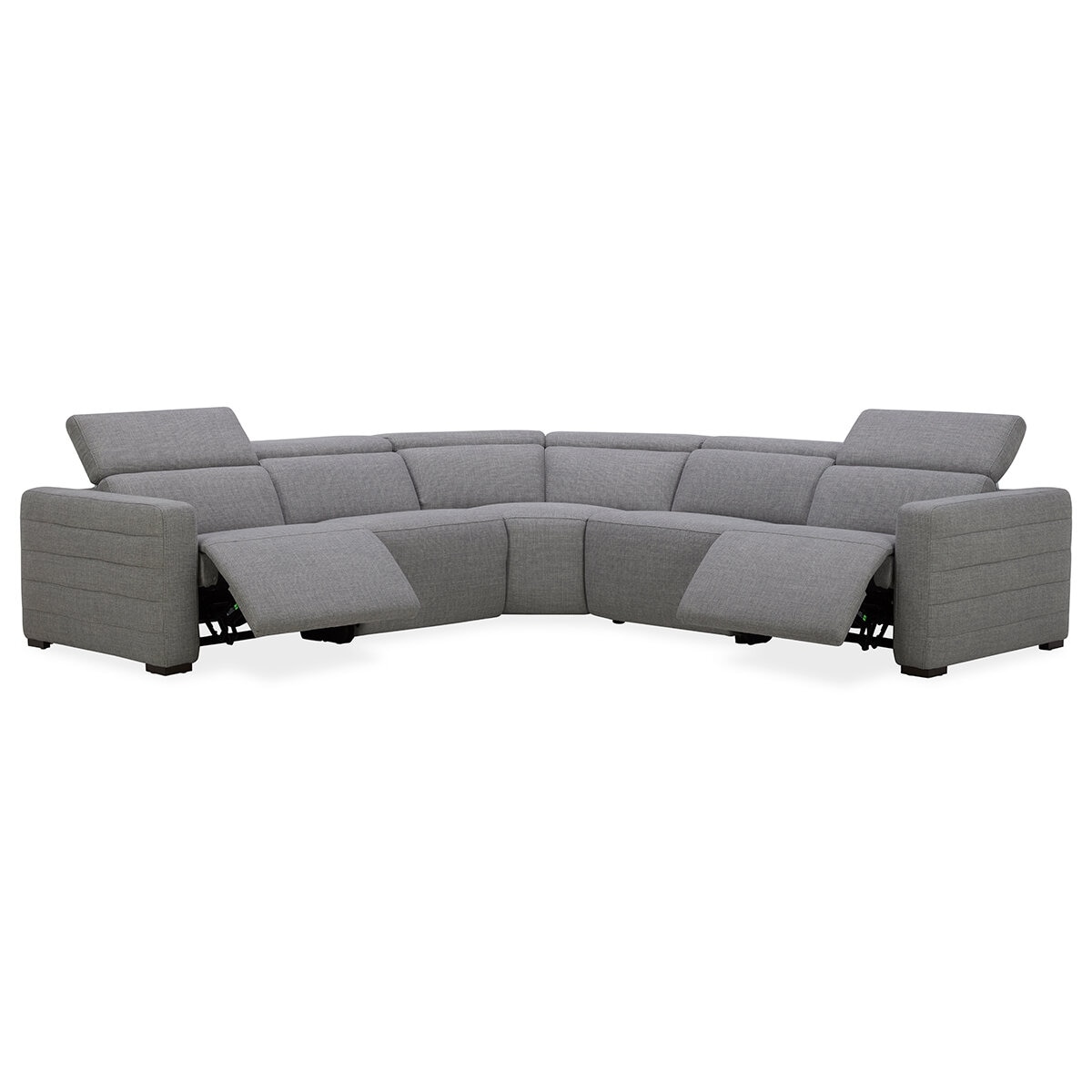 Aiden & Ivy, Sofá Seccional Reclinable de Tela con Sistema Eléctrico
