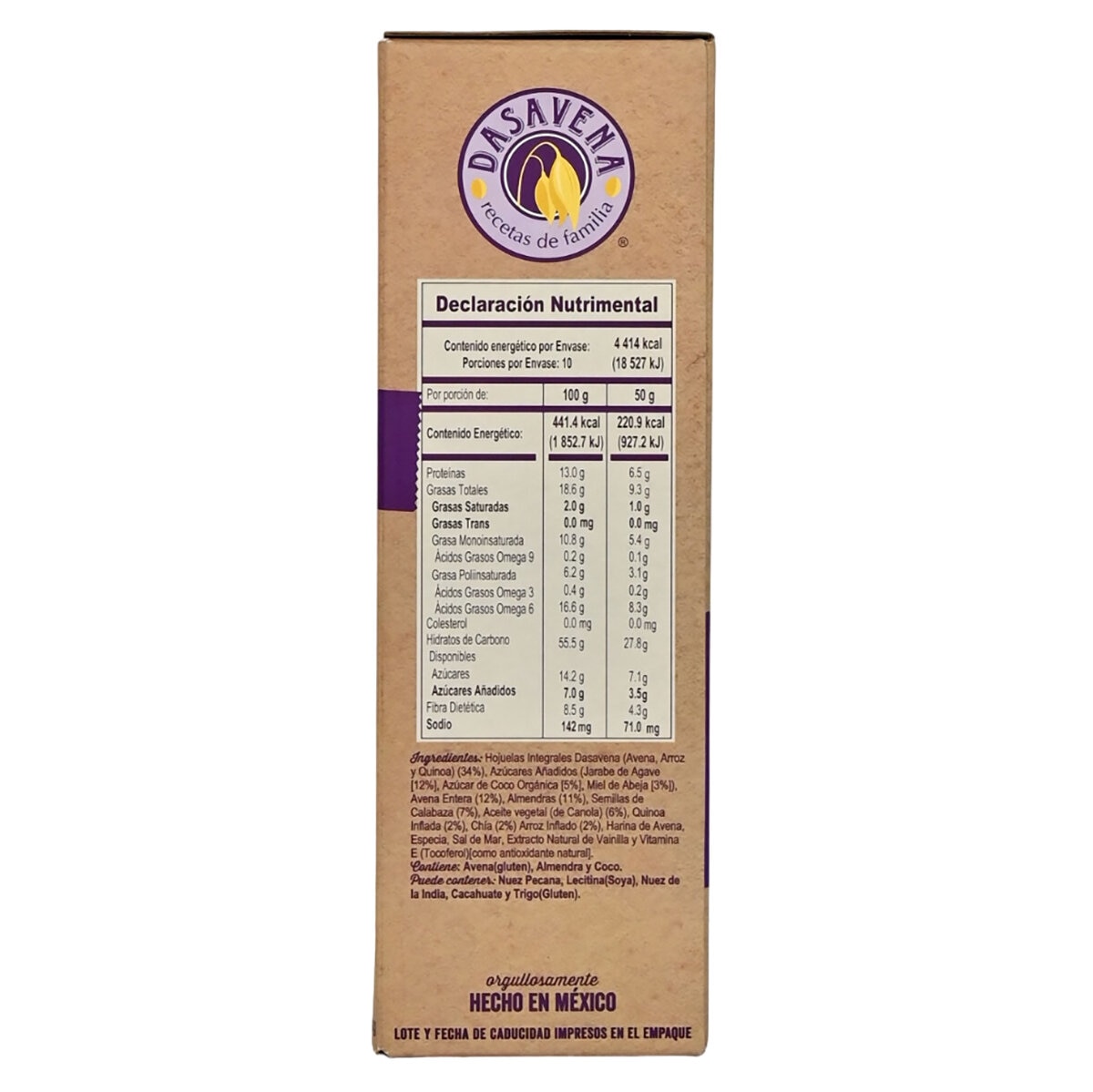 Dasavena Cereal Quinoa y Almendras 1 kg