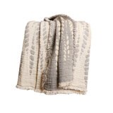 Life Comfort, Frazada Reversible de Algodón, Hojas Azul/ Blanco