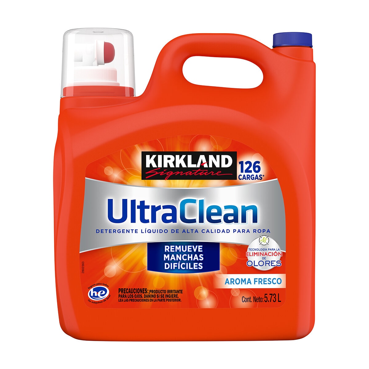 Kirkland Signature Ultra Clean Detergente Líquido Premium con Aroma Refrescante 5.73 l