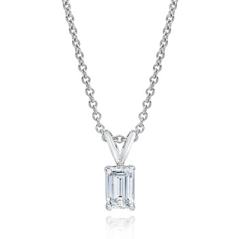 Dije de Diamante solitario 1.0ctw en Platino