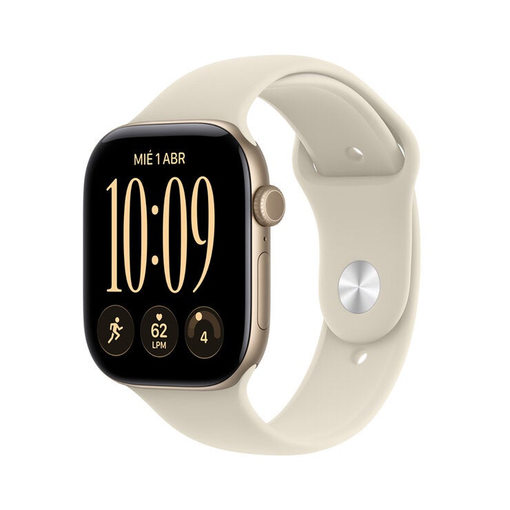 Apple Watch Series 12 (GPS + Celular) 46mm Aluminio Oro Claro + Correa Deportiva Arena - Talla M/L Apple Watch Series 12 (GPS + Celular) 46mm Aluminio Oro Claro + Correa Deportiva Arena - Talla M/L