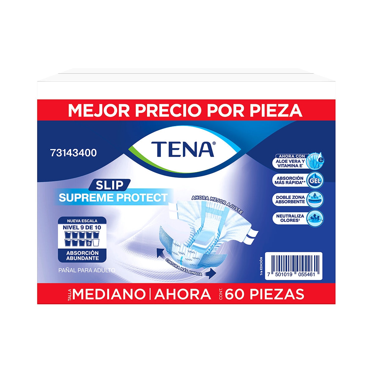 Tena Slip Supreme Mediano 60 pzas