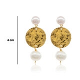 Ablime, Juego de Pulsera y Aretes, con Perlas de Río